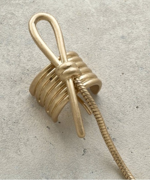 GOLDY(ゴールディ)の「【GOLDY】メタル ノット ヘアカフ / 6221104(ヘアゴム・レディース・ゴールド系その他2/シルバー系その他/シルバー/ゴールド・FREE)」の5枚目の写真