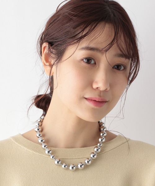 GLOBAL WORK（グローバルワーク）の「BIGボールネックレス/994838