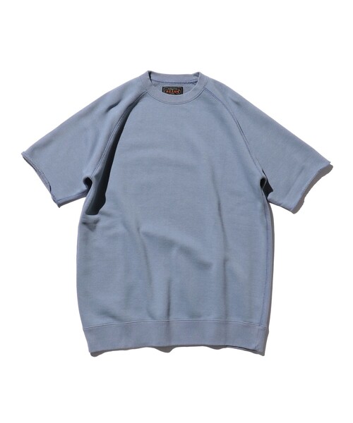 BEAMS PLUS(ビームスプラス)の「BEAMS PLUS / カットオフ ショートスリーブ スウェットシャツ(スウェット・メンズ・オートミール/サックスブルー/ベージュ/ヘザーグレー/グリーン/ネイビー・XL/L/M/S)」の6枚目の写真