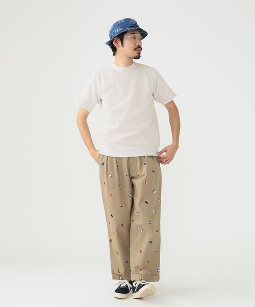 BEAMS PLUS(ビームスプラス)の「BEAMS PLUS / カットオフ ショートスリーブ スウェットシャツ(スウェット・メンズ・オートミール/サックスブルー/ベージュ/ヘザーグレー/グリーン/ネイビー・XL/L/M/S)」の7枚目の写真
