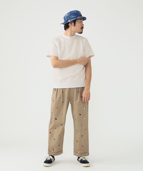 BEAMS PLUS(ビームスプラス)の「BEAMS PLUS / カットオフ ショートスリーブ スウェットシャツ(スウェット・メンズ・オートミール/サックスブルー/ベージュ/ヘザーグレー/グリーン/ネイビー・XL/L/M/S)」の8枚目の写真