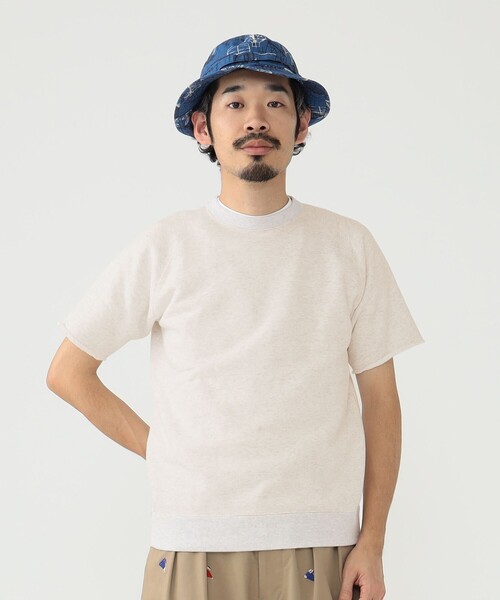 BEAMS PLUS(ビームスプラス)の「BEAMS PLUS / カットオフ ショートスリーブ スウェットシャツ(スウェット・メンズ・オートミール/サックスブルー/ベージュ/ヘザーグレー/グリーン/ネイビー・XL/L/M/S)」の15枚目の写真