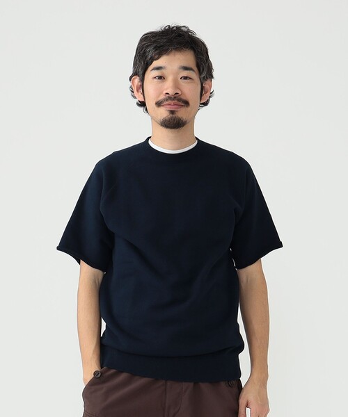 BEAMS PLUS(ビームスプラス)の「BEAMS PLUS / カットオフ ショートスリーブ スウェットシャツ(スウェット・メンズ・オートミール/サックスブルー/ベージュ/ヘザーグレー/グリーン/ネイビー・XL/L/M/S)」の21枚目の写真