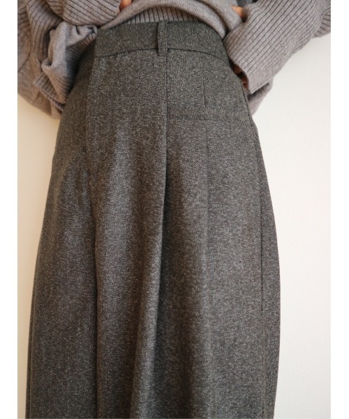 TRUNC(トランクエイティーエイト)の「Tweed Tuck Wide Pants(その他パンツ・レディース・グレー/ブラック・FREE)」の8枚目の写真