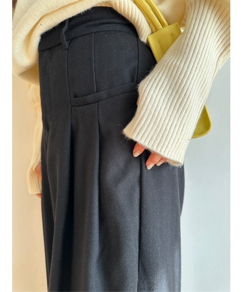 TRUNC(トランクエイティーエイト)の「Tweed Tuck Wide Pants(その他パンツ・レディース・グレー/ブラック・FREE)」の10枚目の写真