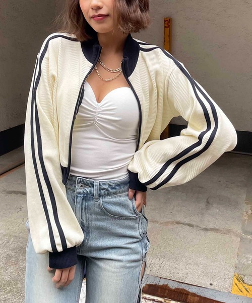 SPIRALGIRL（スパイラルガール）の「パット付きリブベアトップ（チューブトップ・レディース・ブラック/グレー/ホワイト・FREE）」の7枚目の写真