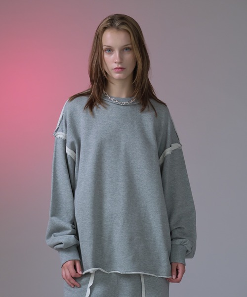 N°21 グレー カットアウト スウェット
