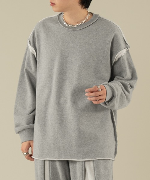 selle glant（セレグランテ）の「INSIDEOUT PULLOVER SWEATSHIRT/インサイドアウトプルオーバースウェット（スウェット・メンズ・ブラック/杢グレー/ブラック系/レッド・MEDIUM/LARGE/SMALL）」の19枚目の写真