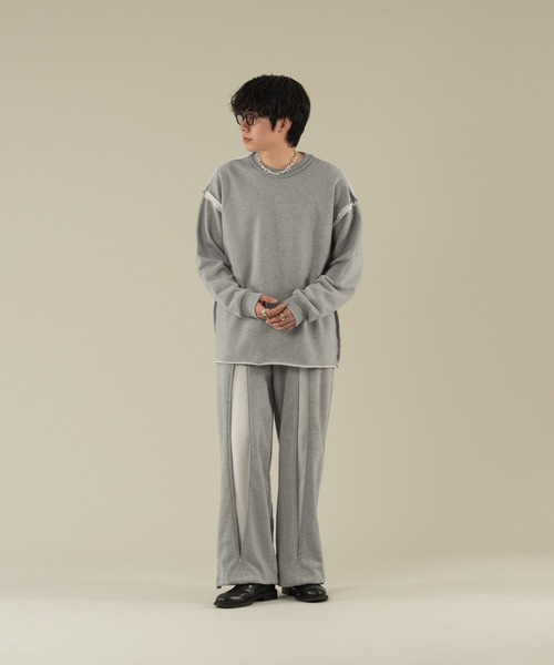 selle glant（セレグランテ）の「INSIDEOUT PULLOVER SWEATSHIRT/インサイドアウトプルオーバースウェット（スウェット・メンズ・ブラック/杢グレー/ブラック系/レッド・MEDIUM/LARGE/SMALL）」の22枚目の写真