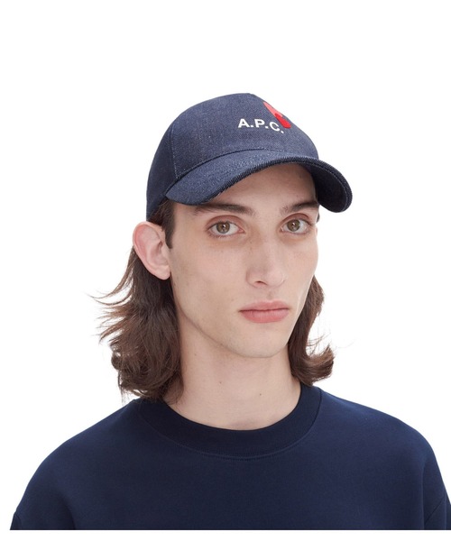 A.P.C.(アーペーセー)の「CASQUETTE EDEN BLONDIE 24P(キャップ・レディース・ブルー・M/S)」の2枚目の写真