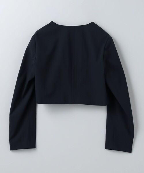6(ロク)の「<6(ROKU)>ショート ジャケット NAVY(ノーカラージャケット・レディース・ネイビー・36/38)」の6枚目の写真