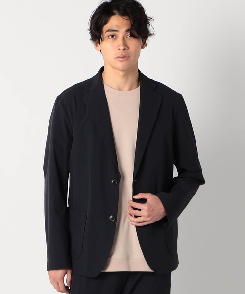 Grand PARK（グランドパーク）の「ナイロンリップストレッチテーラードジャケット（テーラードジャケット・メンズ・カーキ/ネイビー/ブラック・MEDIUM/SMALL/LARGE）」の3枚目の写真