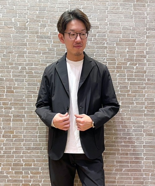 Grand PARK（グランドパーク）の「ナイロンリップストレッチテーラードジャケット（テーラードジャケット・メンズ・カーキ/ネイビー/ブラック・MEDIUM/SMALL/LARGE）」の6枚目の写真