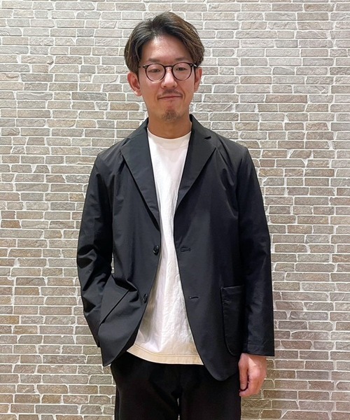 Grand PARK（グランドパーク）の「ナイロンリップストレッチテーラードジャケット（テーラードジャケット・メンズ・カーキ/ネイビー/ブラック・MEDIUM/SMALL/LARGE）」の10枚目の写真