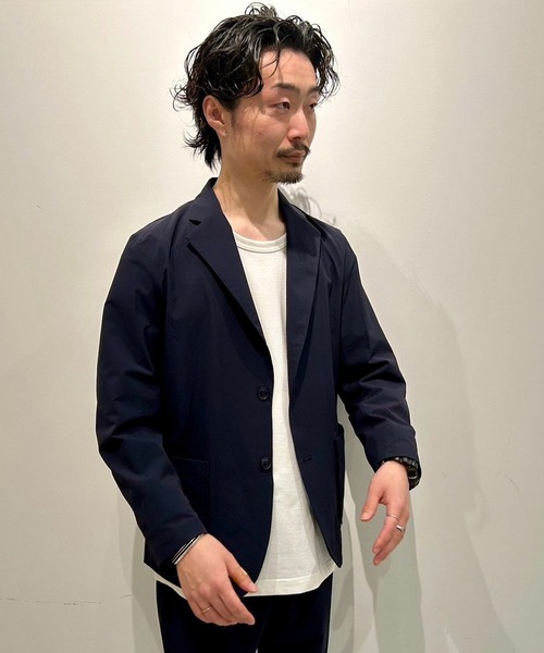 Grand PARK（グランドパーク）の「ナイロンリップストレッチテーラードジャケット（テーラードジャケット・メンズ・カーキ/ネイビー/ブラック・MEDIUM/SMALL/LARGE）」の12枚目の写真