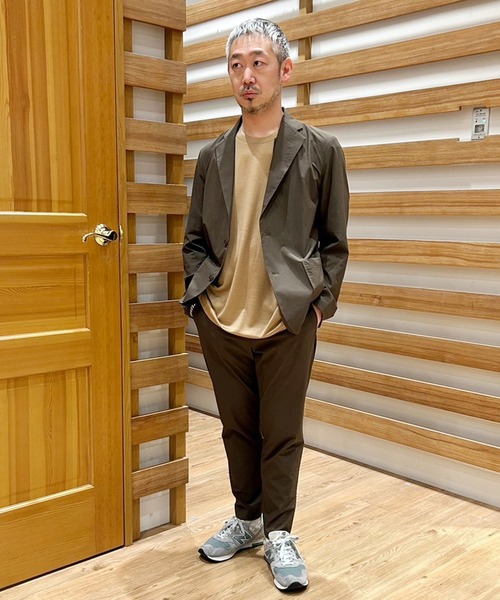 Grand PARK（グランドパーク）の「ナイロンリップストレッチテーラードジャケット（テーラードジャケット・メンズ・カーキ/ネイビー/ブラック・MEDIUM/SMALL/LARGE）」の16枚目の写真