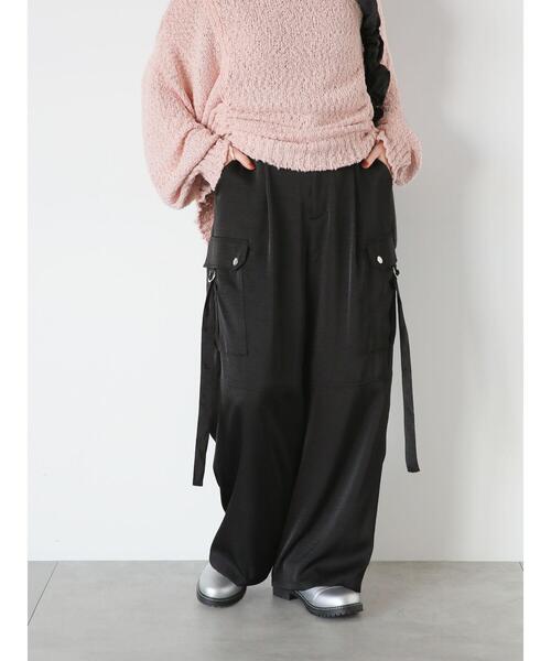 ehka sopo（エヘカソポ）の「サテンカーゴパンツ（その他パンツ・レディース・ブラック/キナリ/オリーブ・F）」の13枚目の写真