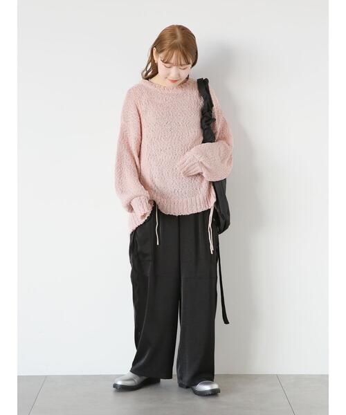 ehka sopo（エヘカソポ）の「サテンカーゴパンツ（その他パンツ・レディース・ブラック/キナリ/オリーブ・F）」の15枚目の写真