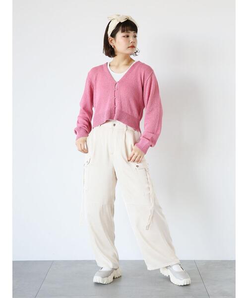 ehka sopo（エヘカソポ）の「サテンカーゴパンツ（その他パンツ・レディース・ブラック/キナリ/オリーブ・F）」の20枚目の写真