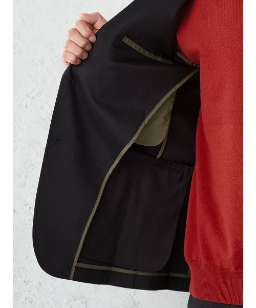 Perfect Suit FActory（パーフェクトスーツファクトリー）の「軽量プチプラセットアップ　ジャケット　無地　グレー/ネイビー（テーラードジャケット・メンズ・ライトグレー/ネイビー・L/LL/M/S/SS）」の19枚目の写真