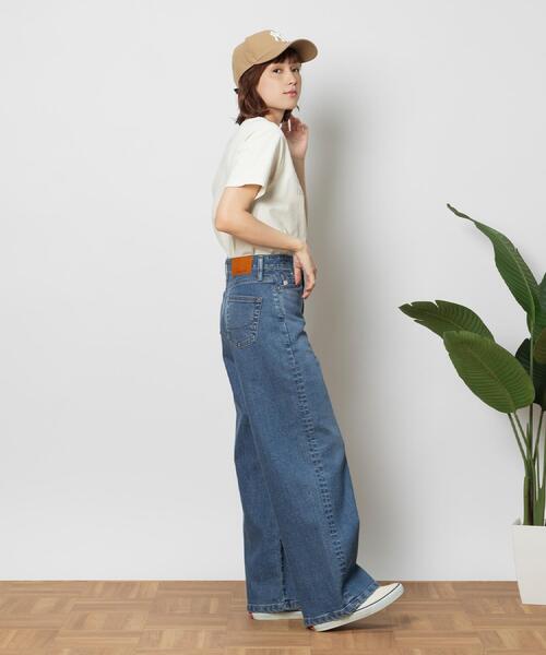 SOMETHING(サムシング)の「SOMETHING(サムシング)【レディース】「LISA」ワイドパンツ(デニムパンツ・レディース・ダークインディゴブルー・XS/S/M)」の11枚目の写真