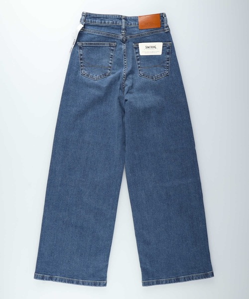 SOMETHING(サムシング)の「SOMETHING(サムシング)【レディース】「LISA」ワイドパンツ(デニムパンツ・レディース・ダークインディゴブルー・XS/S/M)」の7枚目の写真