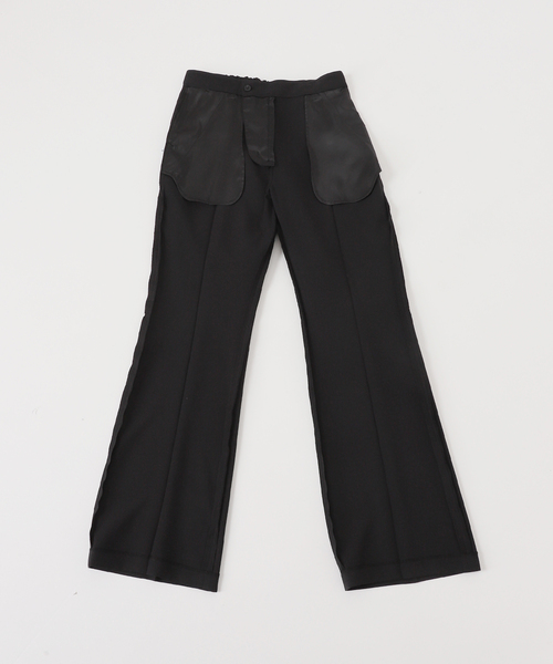 AP STUDIO パンツ スラックス スリムフレアパンツ レディース