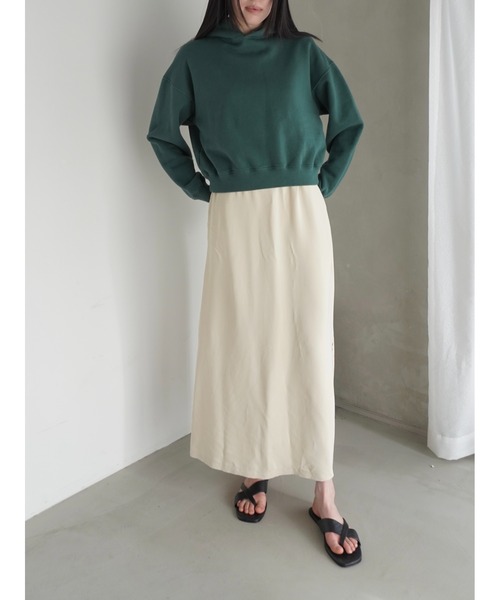 ENCIRCLE(エンサークル)の「【ENCIRCLE/エンサークル】en hoodie/エンフーディー(パーカー)(パーカー・レディース・ダークグリーン/杢グレー/ピンクベージュ・2/1/SHORT)」の21枚目の写真