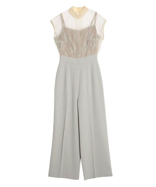 LAGUNAMOON（ラグナムーン）の「LADYチュールレースドッキングコンビネゾン（パンツドレス・レディース・ライトグリーン/ブラック・SMALL/MEDIUM）」の17枚目の写真