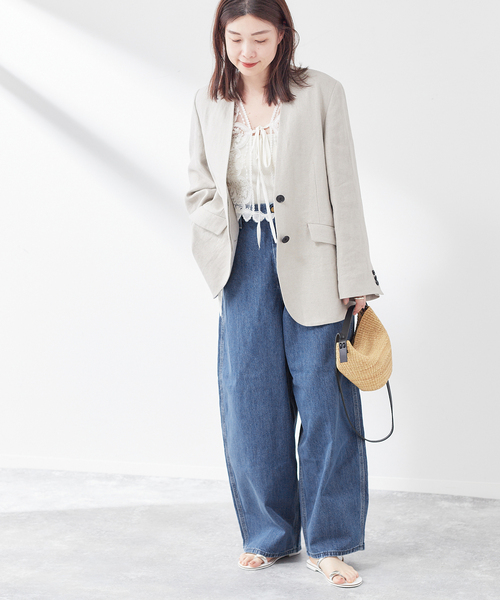 AYA KANEKO×Lee×L'ESSAGE】SUPERSIZED WORK：デニムパンツ
