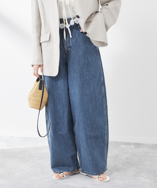 AYA KANEKO×Lee×L'ESSAGE】SUPERSIZED WORK：デニムパンツ