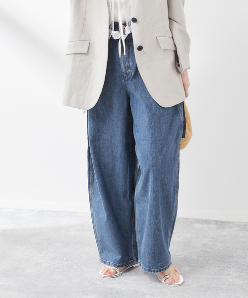 AYA KANEKO×Lee×L'ESSAGE】SUPERSIZED WORK：デニムパンツ（デニム