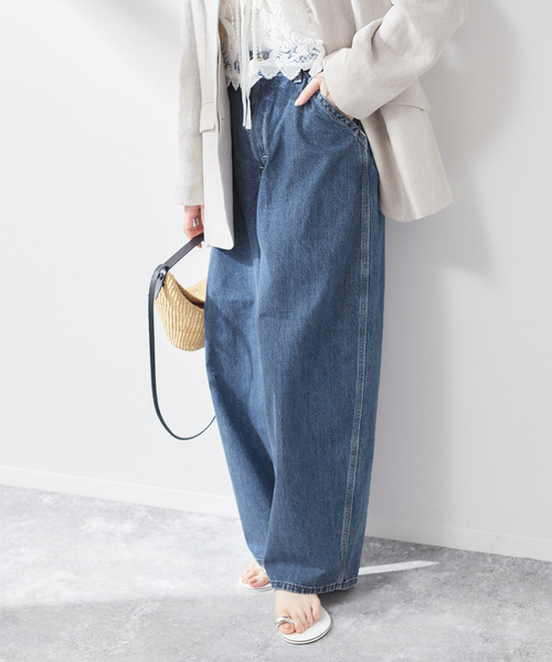 AYA KANEKO×Lee×L'ESSAGE】SUPERSIZED WORK：デニムパンツ