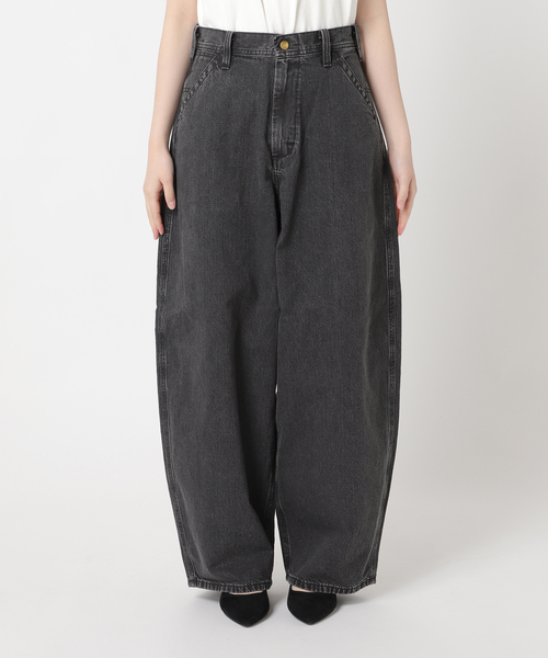 【AYA KANEKO×Lee×L’ESSAGE】デニムパンツ　BLACK　黒 AYA KANEKO×Lee×L'ESSAGE】SUPERSIZED WORK：デニムパンツ
