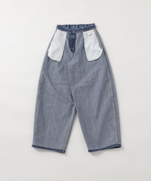 AYA KANEKO×Lee×L'ESSAGE】SUPERSIZED WORK：デニムパンツ（デニム