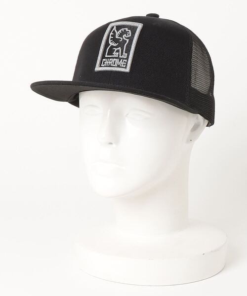 CHROME(クローム)の「CHROME/クローム キャップ 6PANEL MESH CAP メッシュキャップ JP204BKRF(キャップ・メンズ・ブラック・FREE)」の3枚目の写真