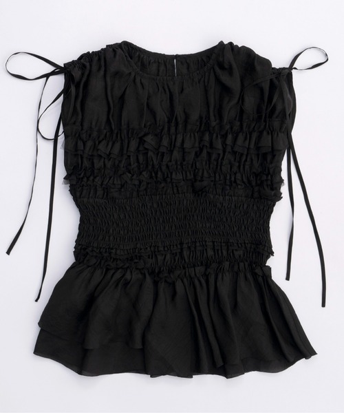 MAISON SPECIAL（メゾンスペシャル）の「Shirring Frills Top