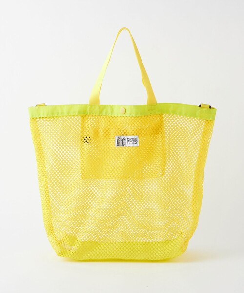 MARMOT（マーモット）の「【別注】＜Marmot＞GLR メッシュ トートバッグ（トートバッグ・メンズ・ブラック/イエロー/ネイビー・FREE）」の3枚目の写真