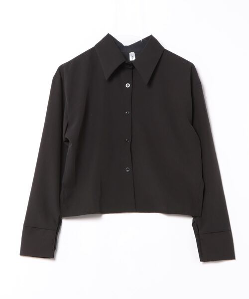 MAISON DE THERESE（メゾン ド テレーズ）の「バック紐リボン長袖ブラウス レースアップシャツ（シャツ/ブラウス・レディース・ブルー/ブラック・S/M/L）」の4枚目の写真