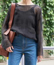 Spick & Span | ≪追加≫メッシュリネンルーズプルオーバー(シャツ/ブラウス)