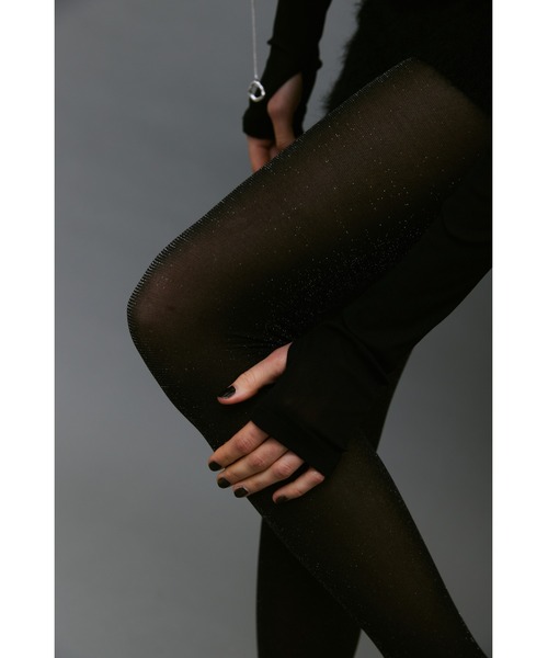 un/neu（アンノイ）の「ラメ―シアーカラータイツ（タイツ/ストッキング・レディース・ブラウン/ブラック/グレー・FREE）」の6枚目の写真
