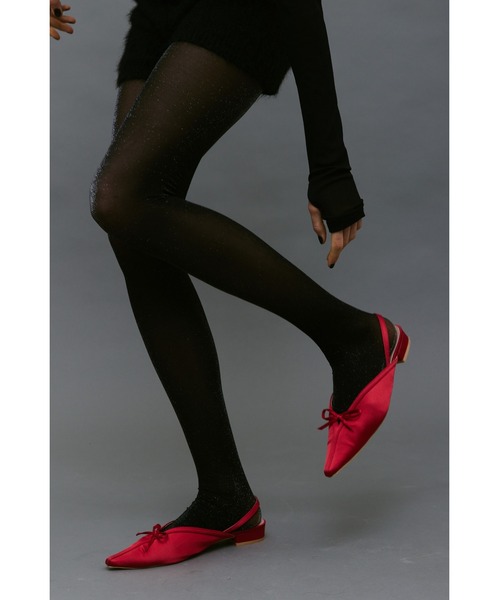 un/neu（アンノイ）の「ラメ―シアーカラータイツ（タイツ/ストッキング・レディース・ブラウン/ブラック/グレー・FREE）」の4枚目の写真