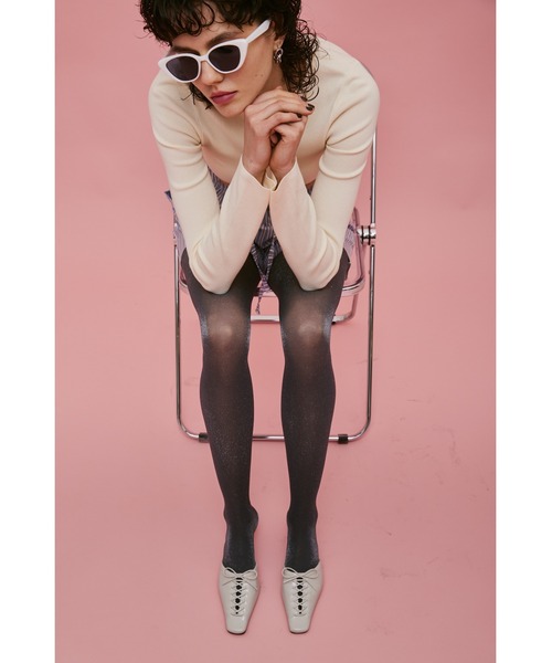 un/neu（アンノイ）の「ラメ―シアーカラータイツ（タイツ/ストッキング・レディース・ブラウン/ブラック/グレー・FREE）」の12枚目の写真