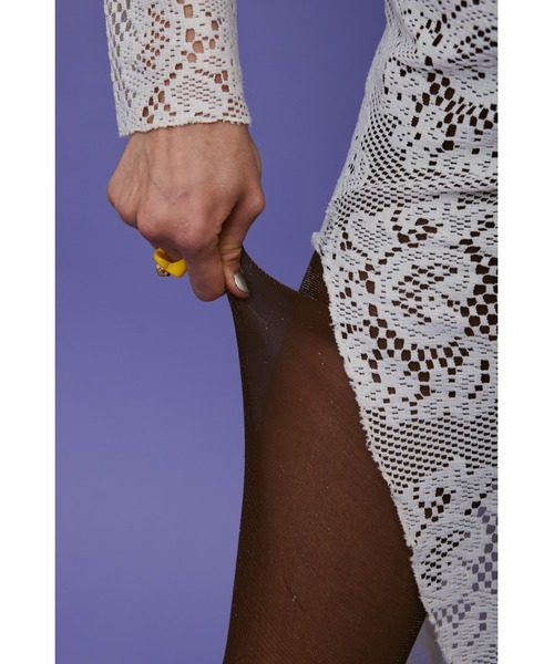 un/neu（アンノイ）の「ラメ―シアーカラータイツ（タイツ/ストッキング・レディース・ブラウン/ブラック/グレー・FREE）」の9枚目の写真