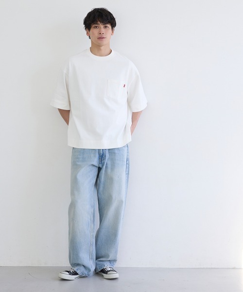 coca（coca）（コカ）の「ユニセックス  ヘビーウェイトコットンポケットTシャツ（Tシャツ/カットソー・メンズ・ブラック/ライトベージュ/ホワイト/ネイビー・M/L/XL）」の6枚目の写真