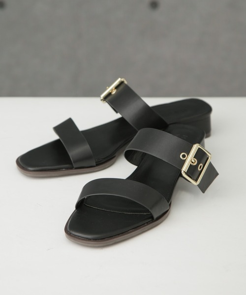 NANO universe（ナノユニバース）の「ゴールドバックルサンダル（サンダル・レディース・ベージュ/ブラック・36/38/37）」の5枚目の写真