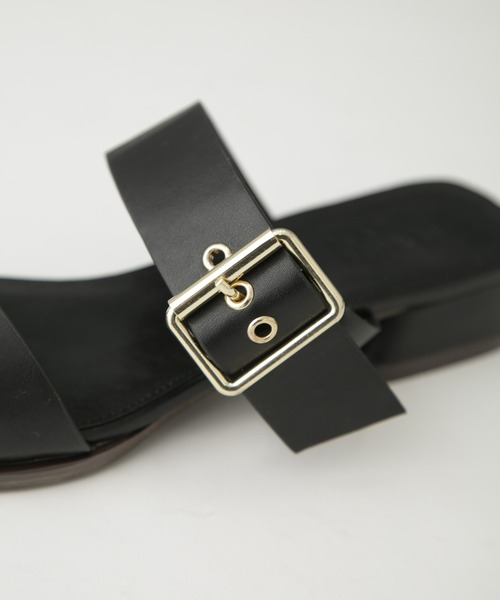 NANO universe（ナノユニバース）の「ゴールドバックルサンダル（サンダル・レディース・ベージュ/ブラック・36/38/37）」の8枚目の写真