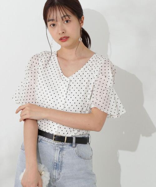 【セール】タックフレアーブラウス / 1214210502（シャツ/ブラウス）｜PROPORTION BODY DRESSING（プロポーションボディドレッシング）