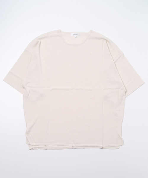 ARCADE(アーケード)の「接触冷感 サマーニット 半袖 五分袖(Tシャツ/カットソー・メンズ・アイボリー/ブラック/モーブ系/ベージュ/ライトグレー/ブルーグレー・L/LL/M)」の16枚目の写真