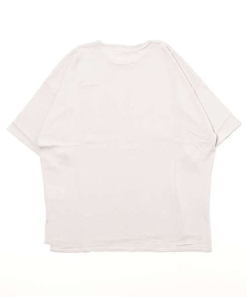 ARCADE(アーケード)の「接触冷感 サマーニット 半袖 五分袖(Tシャツ/カットソー・メンズ・アイボリー/ブラック/モーブ系/ベージュ/ライトグレー/ブルーグレー・L/LL/M)」の17枚目の写真